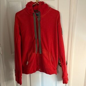 Polo by Ralph Lauren Aberdale Distressed Zip-Up Hoodie, Heavyweight, 100% cotton